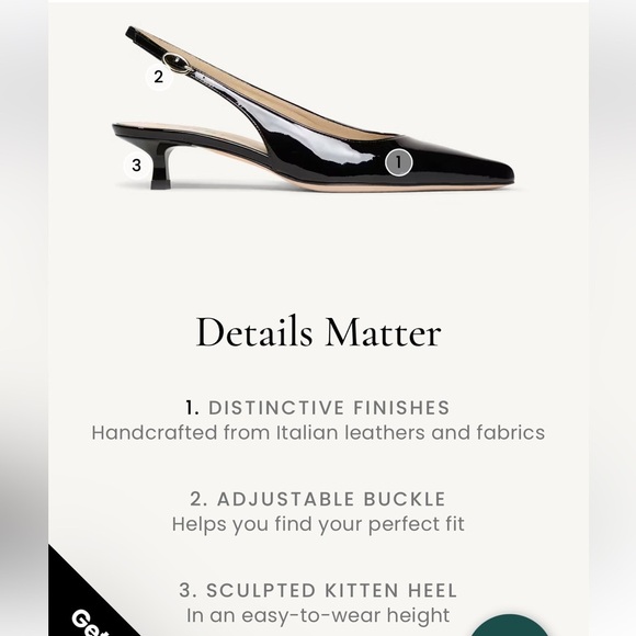 M. Gemi Lisinda black mesh pointed toe kitten heel - Picture 10 of 16